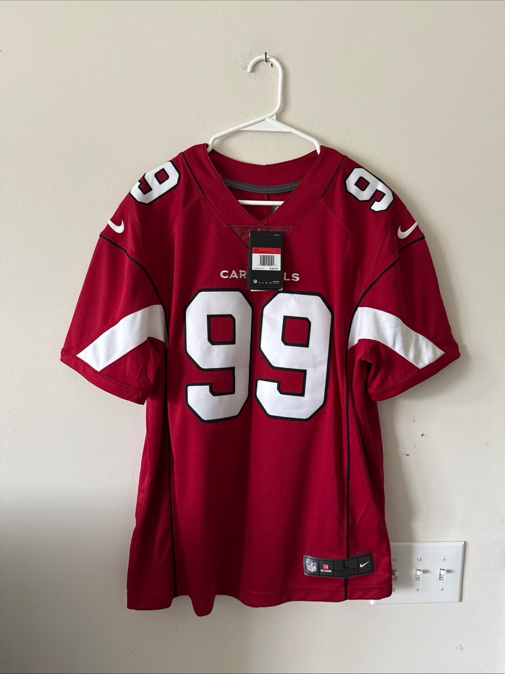 Men's Nike J.J. Watt #99 Arizona Cardinals Vapor Lmtd NFL Jersey Sz L - NWT RARE